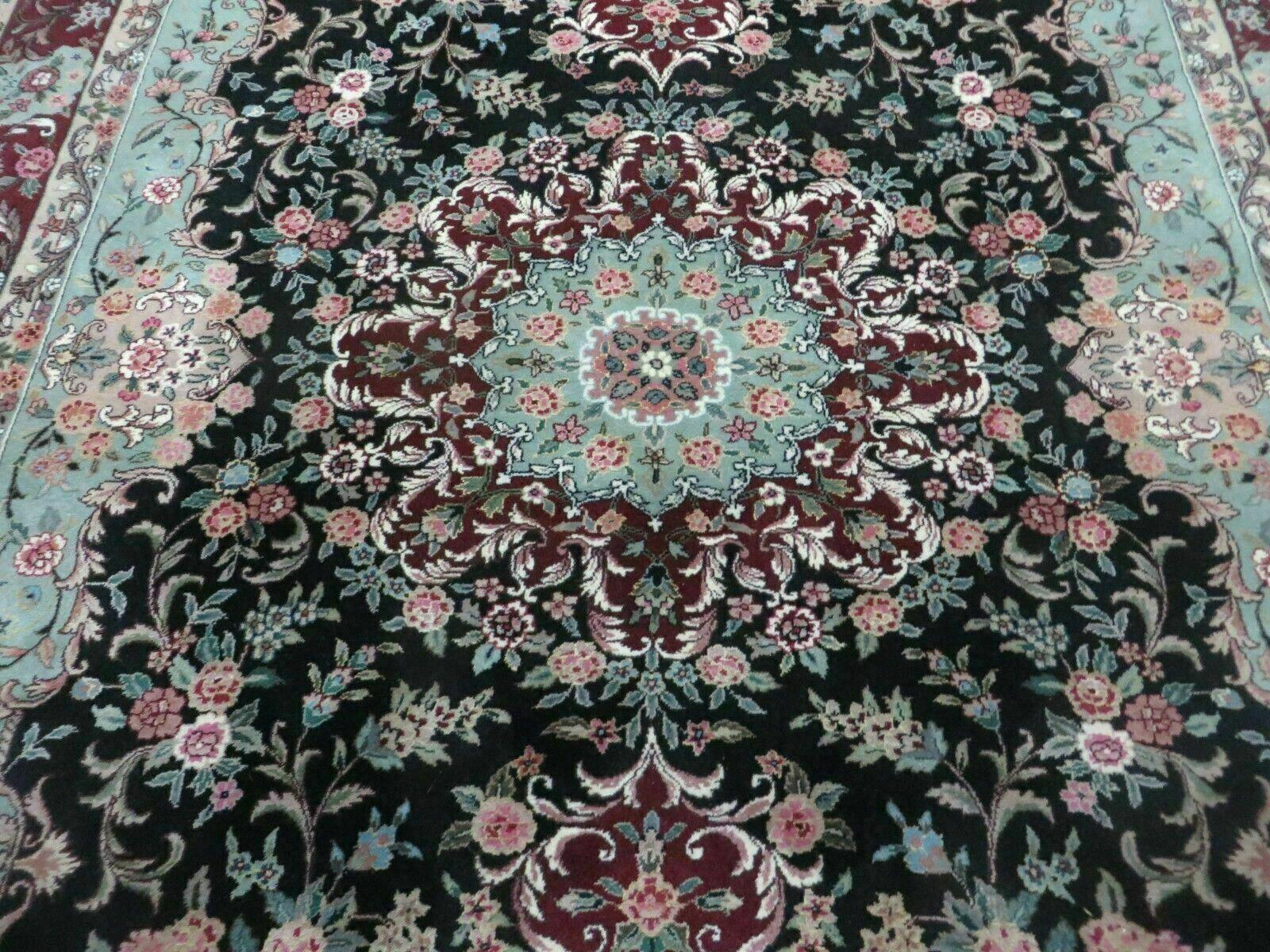 6' X 9' Vintage Hand Made Fine Chinese Floral Oriental Wool Silk Rug Carpet Nice - Jewel Rugs