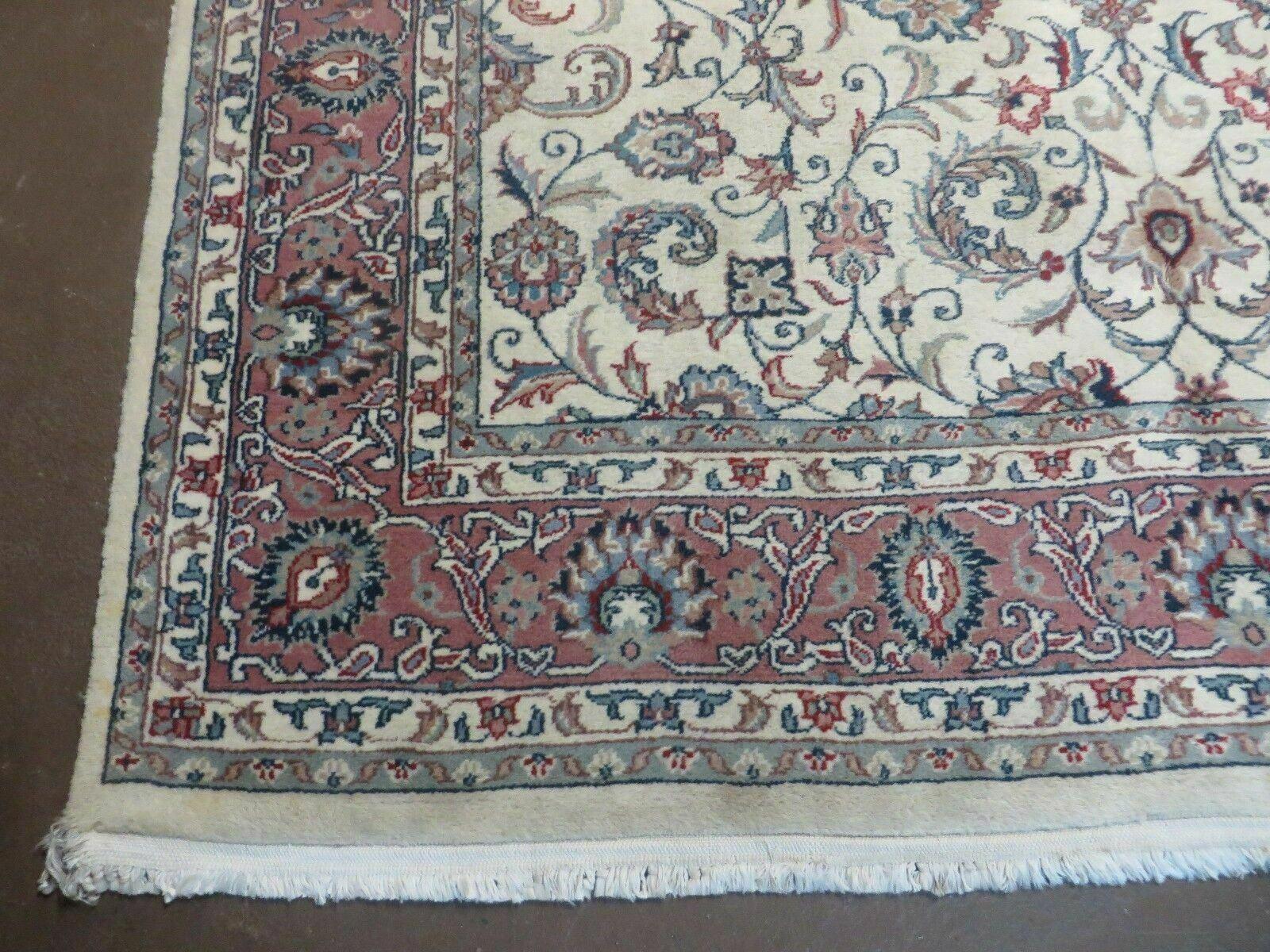 5' X 9' Vintage Fine Handmade Floral Oriental India Wool Rug Carpet Nice - Jewel Rugs