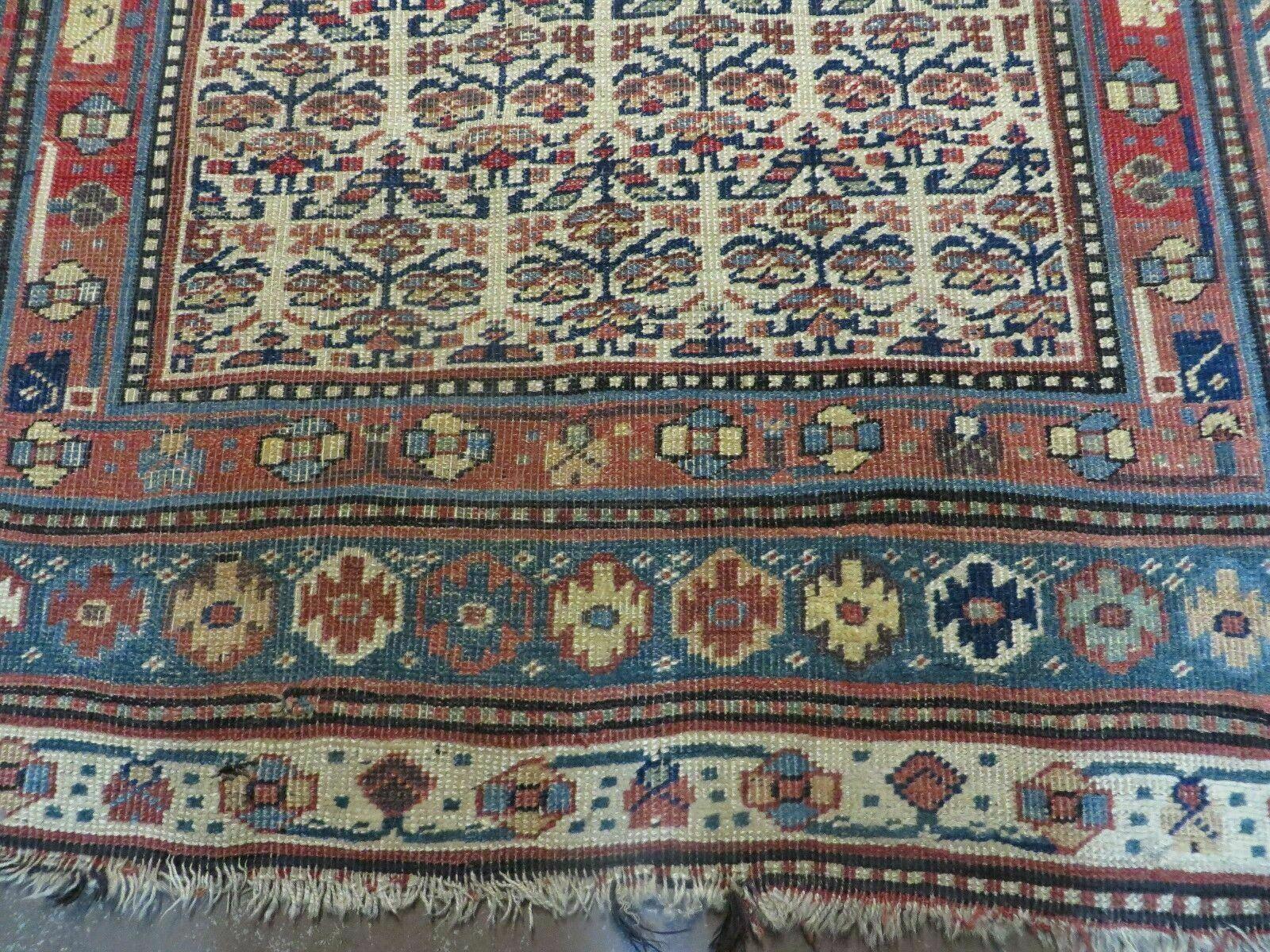 5' X 9' Antique Handmade Caucasian Kuba Wool Rug Veg Dye Runner Nice - Jewel Rugs