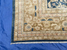 12 x 18 Hand-Knotted Vintage Palace Sized Pak Peshawar Dark Blue Oversized Rug - Jewel Rugs