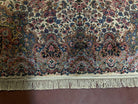 Karastan Rug Floral Kirman #742, American Made, 5'9" x 9", 6x9 Vintage Karastan Wool Rug, Royal Kirman Pattern - Jewel Rugs