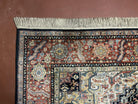 8' 8" x 10' 6" Karastan American Made Navy Heriz Wool Rug Pattern # 700/ 701 - Jewel Rugs