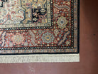 8' 8" x 10' 6" Karastan American Made Navy Heriz Wool Rug Pattern # 700/ 701 - Jewel Rugs