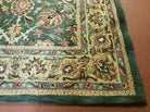 8' X 11' Vintage Hand Tufted India Agra Design Wool Rug Nice - Jewel Rugs