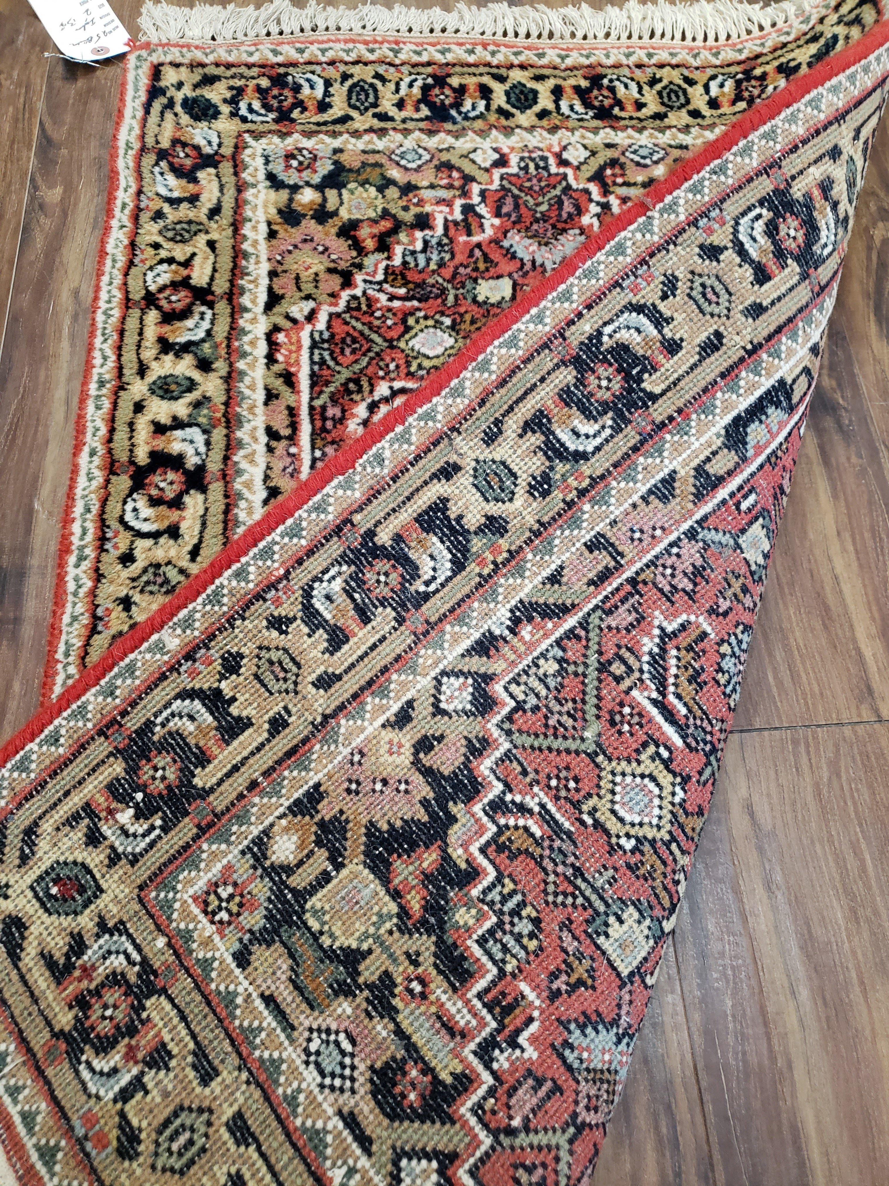 Small Bijar Rug, Indo Persian Rug, 2x3 Persian Rug, Hand Knotted Wool Rug, 2x3 Rug, Accent Rug, Medallion Rug, Oriental Carpet, Vintage - Jewel Rugs