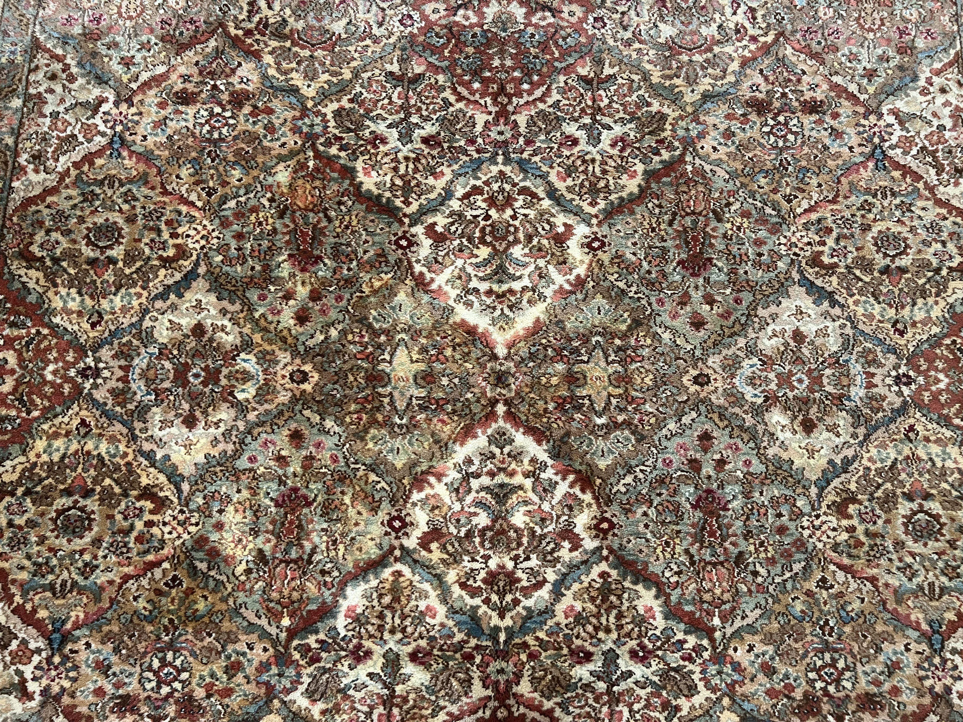 Karastan Empress Kirman Rug #700/719, Karastan Area Rug 8.8 x 10.6, Wool Oriental Carpet, Discontinued Original 700 Series, Panel Design - Jewel Rugs