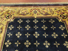 6x9 Aubusson Design Nepali Tibetan Rug Black & Tan Hand-Knotted Wool Carpet Soft Plush Pile New Rug Nice - Jewel Rugs