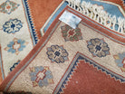 3x5 Handmade Vintage Turkish Area Rug Wool Kazak Carpet 3'1"x4'5" Red Beige - Jewel Rugs