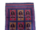 2' 9" X 4' 5" Vintage Handmade Tribal Wool Rug Balouchi Afghan Rug Blue Red 3x5 - Jewel Rugs