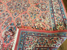 7' X 9' Handmade Knotted India Floral Wool Rug Hand Knotted Carpet Coral Red - Jewel Rugs