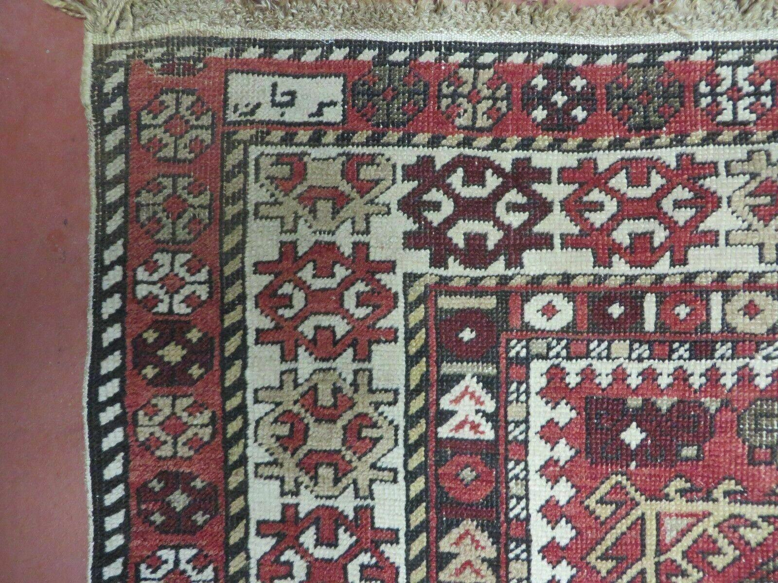 5' X 9' Antique 1880s Handmade Caucasian Shirvan Wool Rug Carpet Estate Found Nice - Jewel Rugs