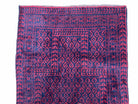 2' 9" X 4' 7" Vintage Handmade Tribal Wool Rug Balouchi Rug Afghan Rug Blue Red - Jewel Rugs