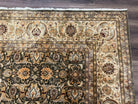 Indian Agra Rug 9x12, High Quality Indo Persian Carpet 9 x 12 ft, Mahal Rug, Tea Wash, Very Fine Oriental Rug, Allover Floral, Handmade Wool - Jewel Rugs