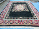 9' X 12' Decorative Chinese Aubusson Hand Knotted Pile Wool Rug Black Nice - Jewel Rugs