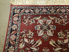 2' 6" X 10' Vintage Oriental Indian Floral Handmade Wool Runner Rug Red Nice - Jewel Rugs