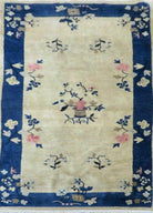 3' X 6' Antique Handmade Chinese Art Deco Peking Wool Rug Accent Rug - Jewel Rugs