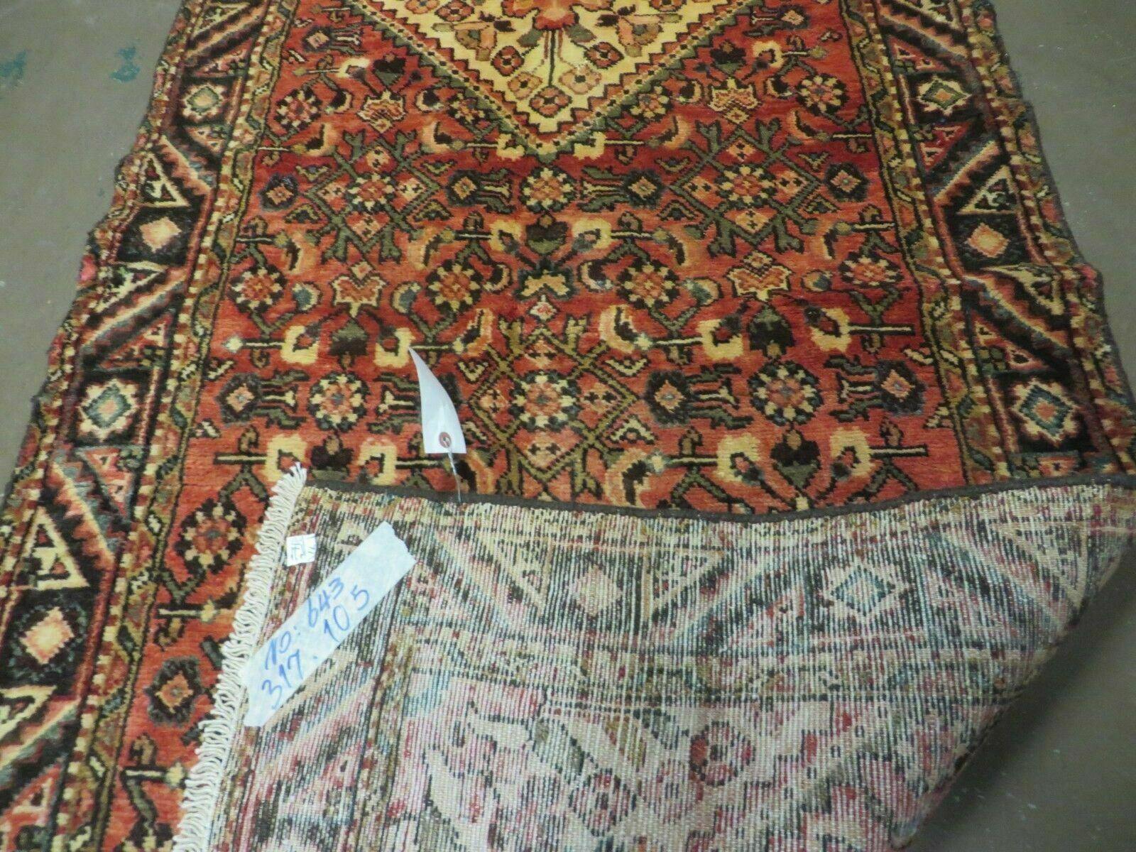 3' 5" X 10'4" Antique Handmade Turkish Wool Runner Rug - Jewel Rugs