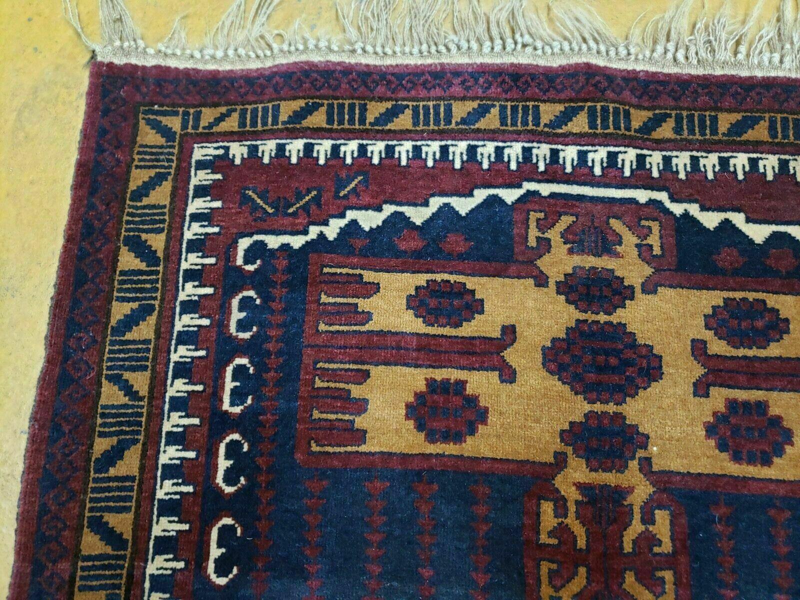 3' X 4' Vintage Handmade Balouchi Balouch Tribal Wool Rug Nice - Jewel Rugs