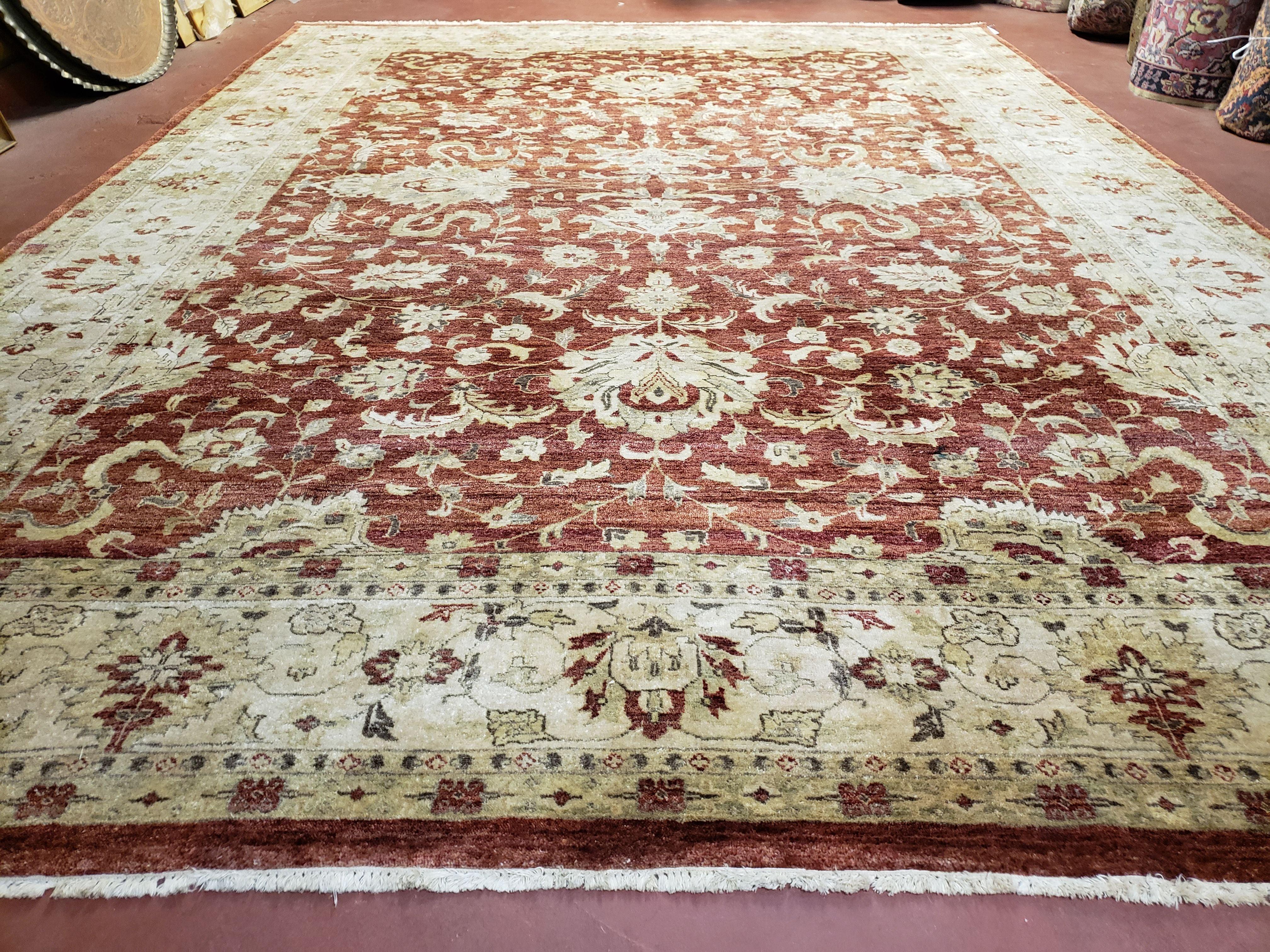 9x12 Indo Mahal Rug 9 x 12 Indian Oriental Carpet 100% Wool Pile Indian Cottage Industry Soft New Zealand Wool Hand-Knotted Area Rug Nice - Jewel Rugs