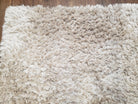 Ivory Shag Rug 5x7 - 6x7, Medium Flokati Carpet 5'7" x 7'2", Shaggy Solid Soft Plush Pile Bedroom Entryway Rug, Modern Contemporary Area Rug - Jewel Rugs