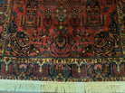 4' 5" X 6' 4" Authentic Antique Oriental Floral Red Allover Wool Rug - Jewel Rugs