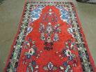 3' 3" X 17' Antique Handmade Indian Wool Runner Rug Red Vegetable Dyes Nice - Jewel Rugs