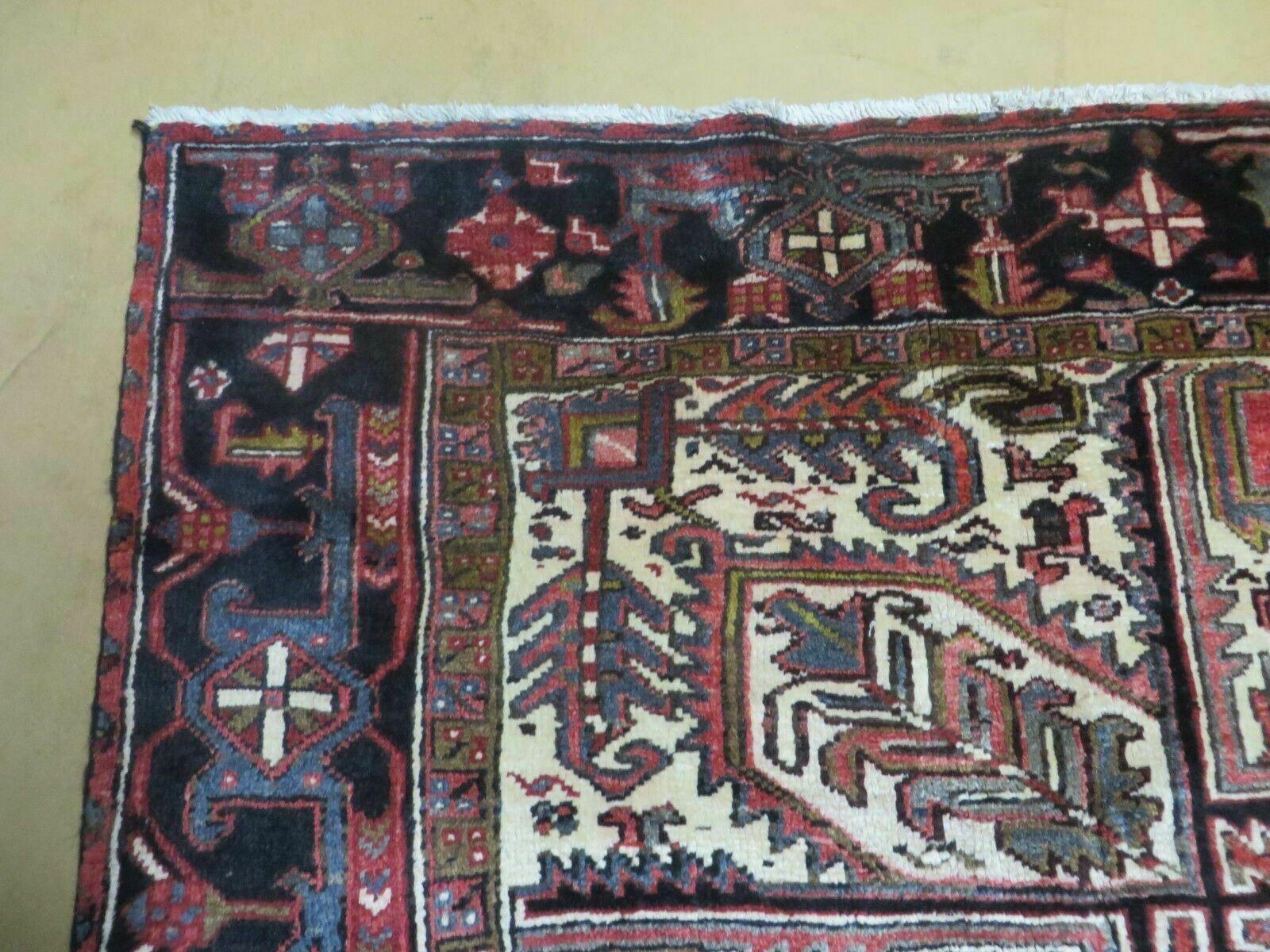 8' X 12' Vintage Handmade Indian Wool Rug Nice - Jewel Rugs