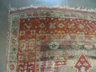 4' X 7' Antique 1920 Handmade Turkish Melas Prayer Design Wool Rug Organic # 62 - Jewel Rugs