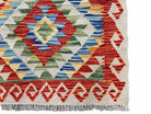 2x3 Kilim Rug Small Colorful Turkish Kilim Rug Zigzag Chobi Kilim Rug Flatweave Wool Rug Playroom Rug Playful Rug New - Jewel Rugs