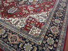 8' X 10' Handmade India Floral Oriental Wool Rug Decorative Hand Knotted Red - Jewel Rugs