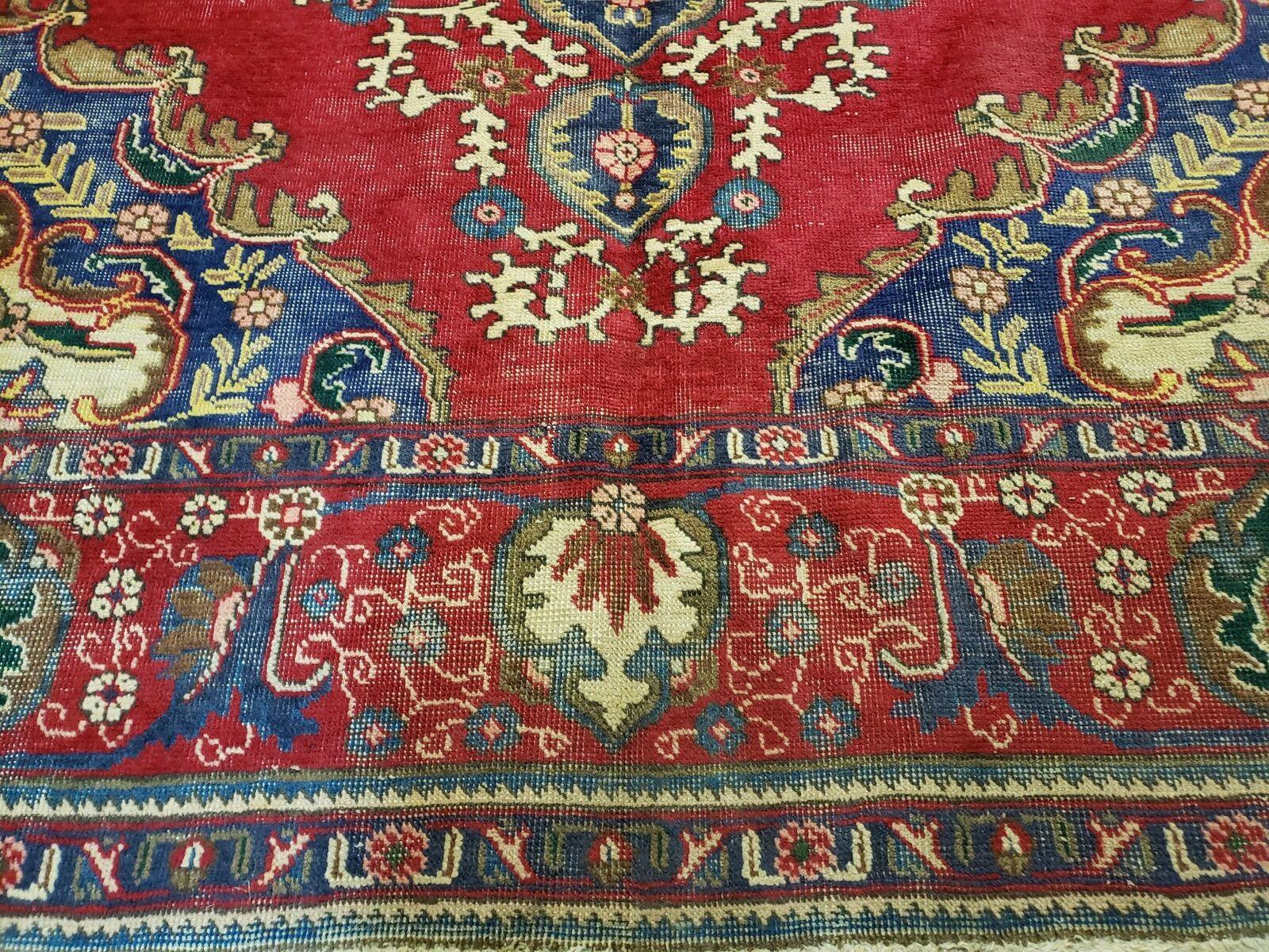 10' X 10' Antique Handmade Turkish Wool Rug Carpet Red Square Nice - Jewel Rugs