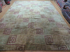 8' X 11' Modern Tibetan Nepal Art Deco Chinese Handmade Wool Silk Rug Abstract - Jewel Rugs