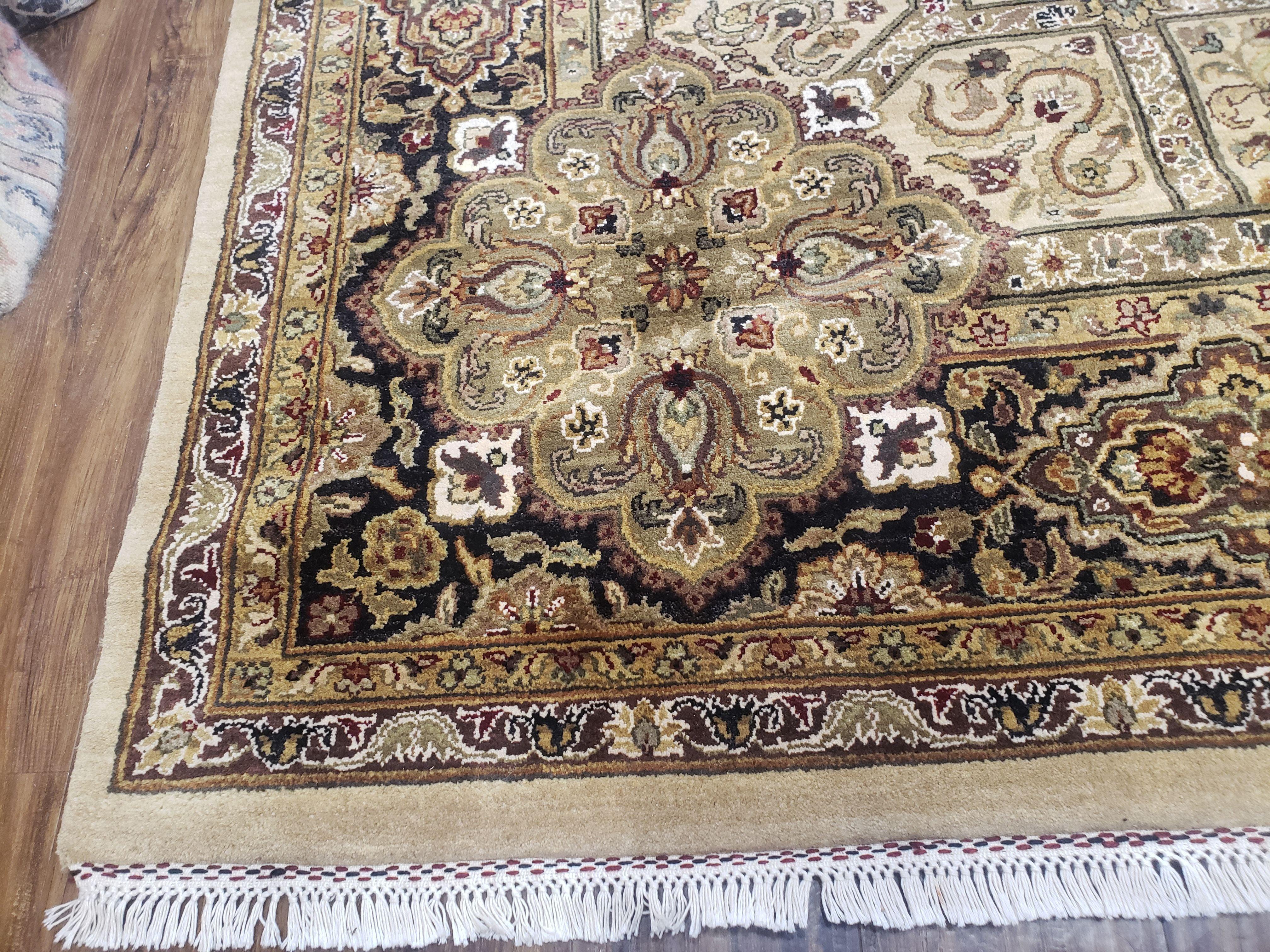 9x12 Genuine Top Quality Handmade Carpet India Herbal Wash Jaipur Wool Rug - Jewel Rugs