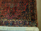 4' 5" X 6' 4" Authentic Antique Oriental Floral Red Allover Wool Rug - Jewel Rugs