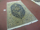 4' X 6' Handmade Ultra Fine India Floral Oriental Wool Silk Rug Hand Knotted - Jewel Rugs