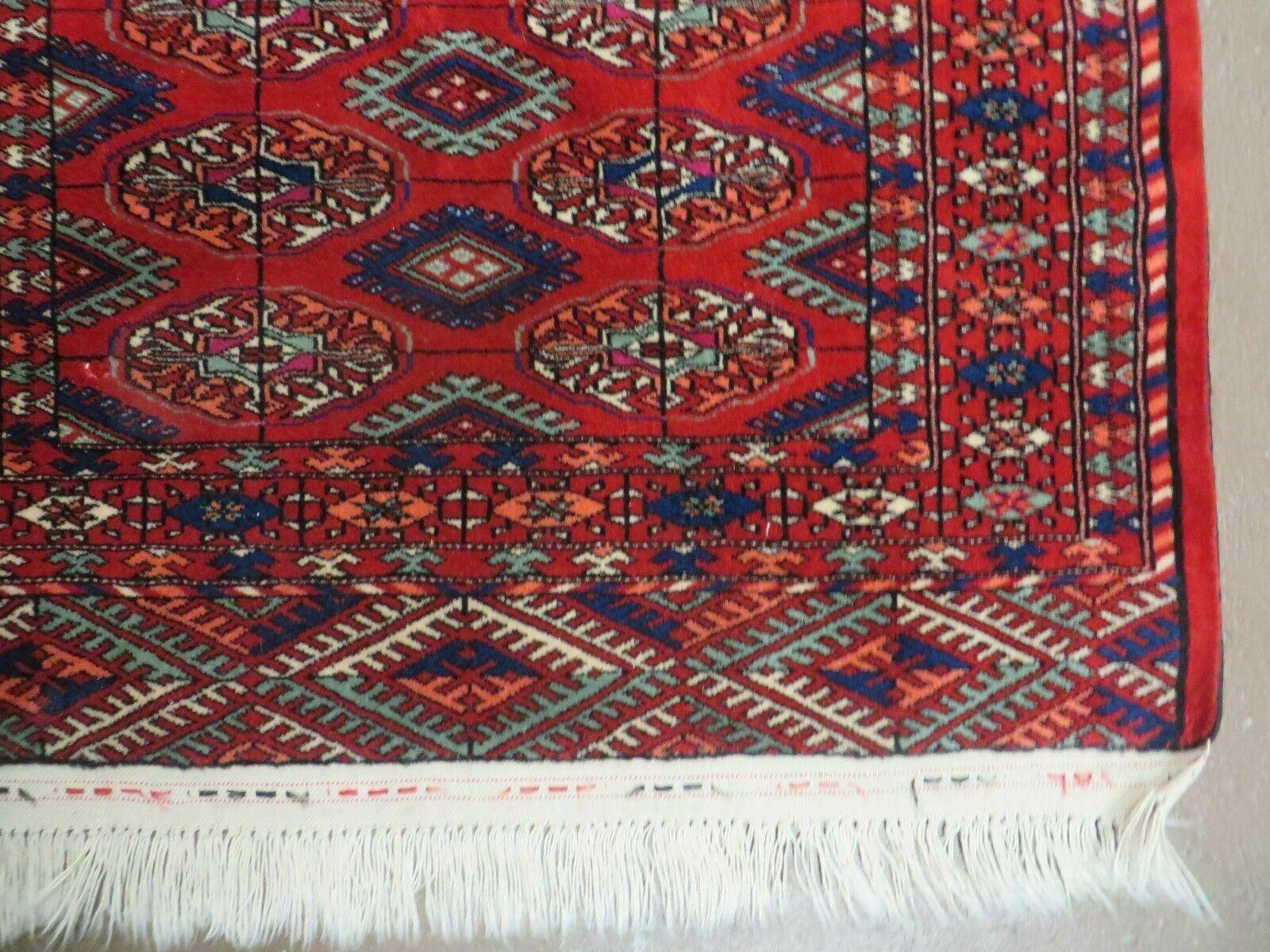 3' X 5' Vintage Handmade Bokhara Turkoman Pakistan Wool Rug Carpet Nice - Jewel Rugs