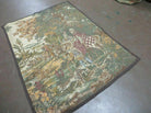 4' X 5' Vintage Tapestry Belgium Hand Loomed Victorian Nice 90f - Jewel Rugs