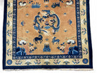 5x5 Vintage Chinese Peking Art Deco Nichols Square Rug Animals Dragons Elephant - Jewel Rugs