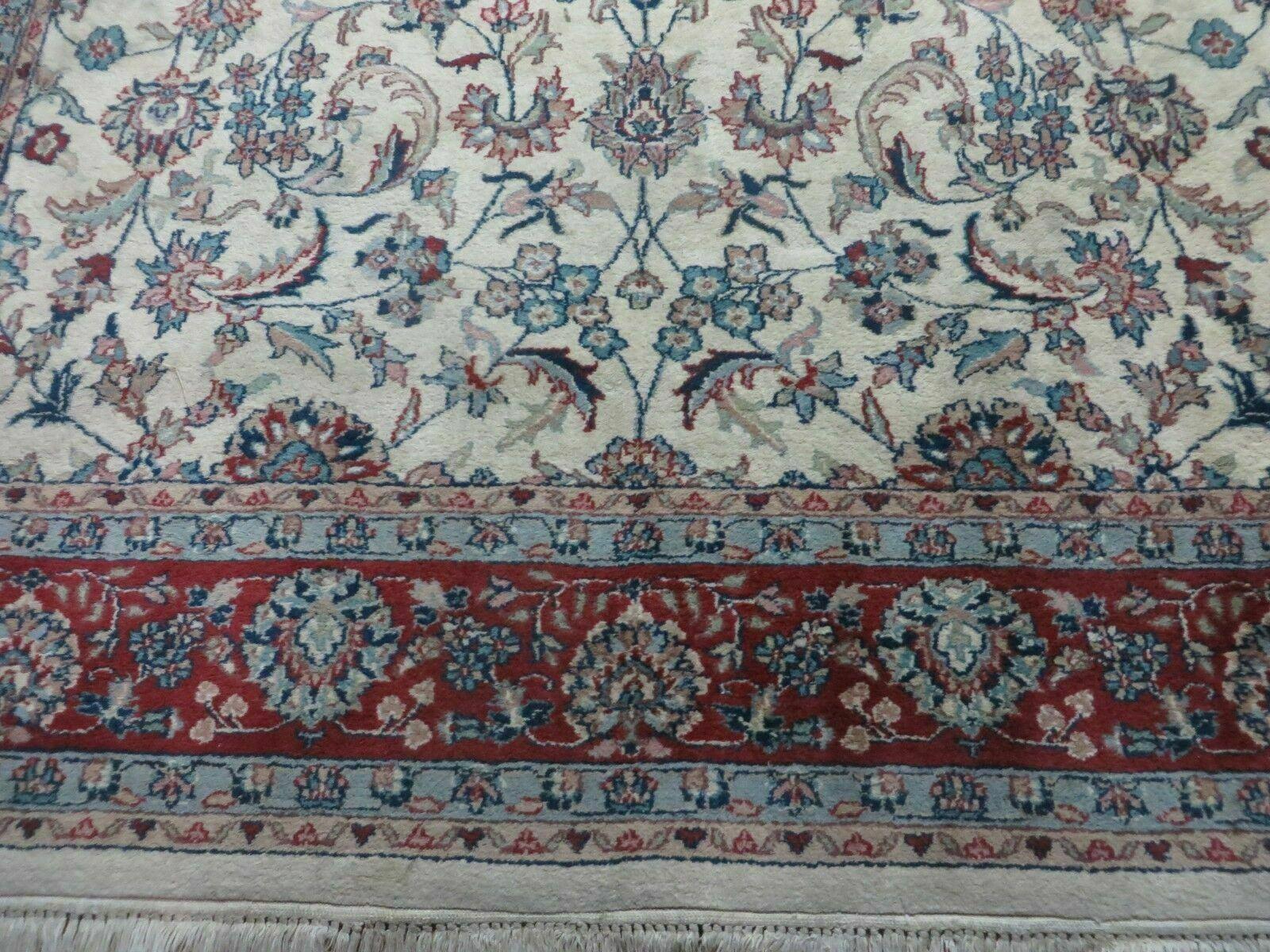 6' X 9' Vintage Handmade Fine Chinese Floral Oriental Wool Rug Carpet Beige - Jewel Rugs