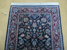 2' 7" X 8' Vintage Handmade Indian Agra Wool Blue Runner Oriental Rug Nice - Jewel Rugs