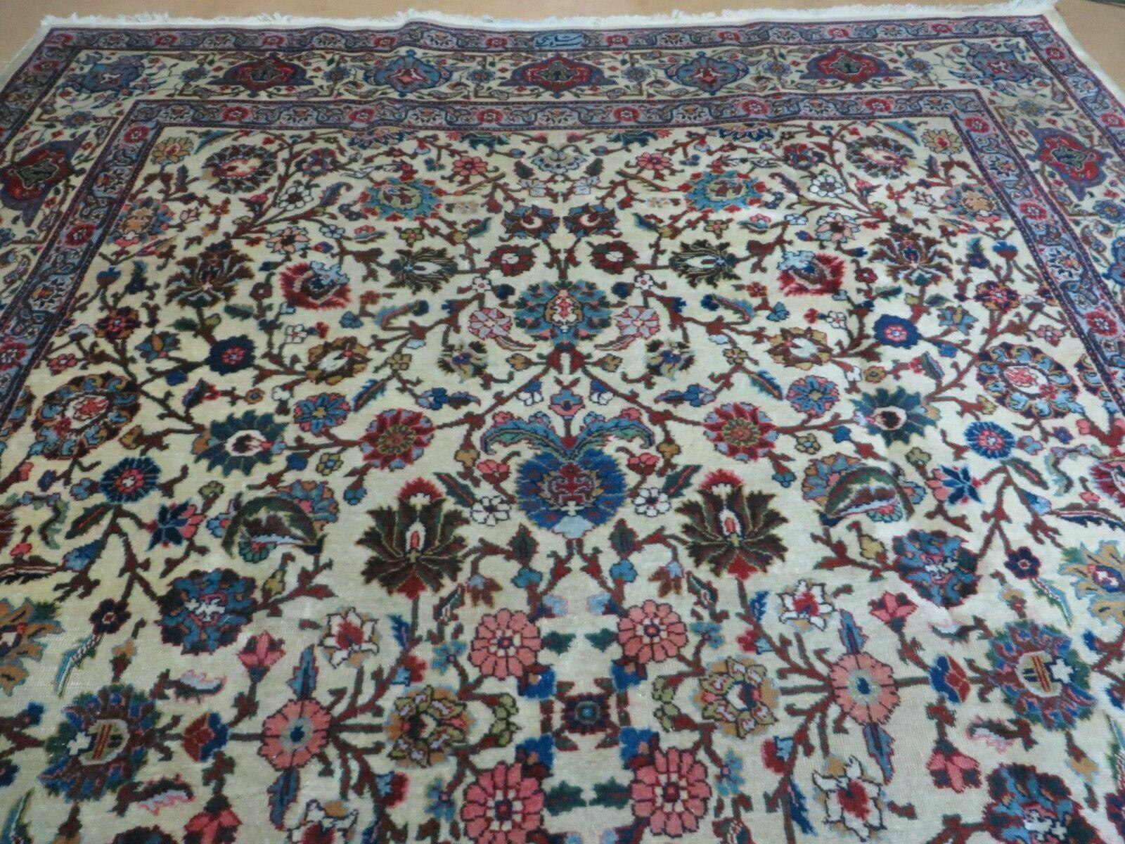 8' X 10' Handmade Chinese Floral Oriental Wool Rug Hand Knotted Carpet Beige - Jewel Rugs