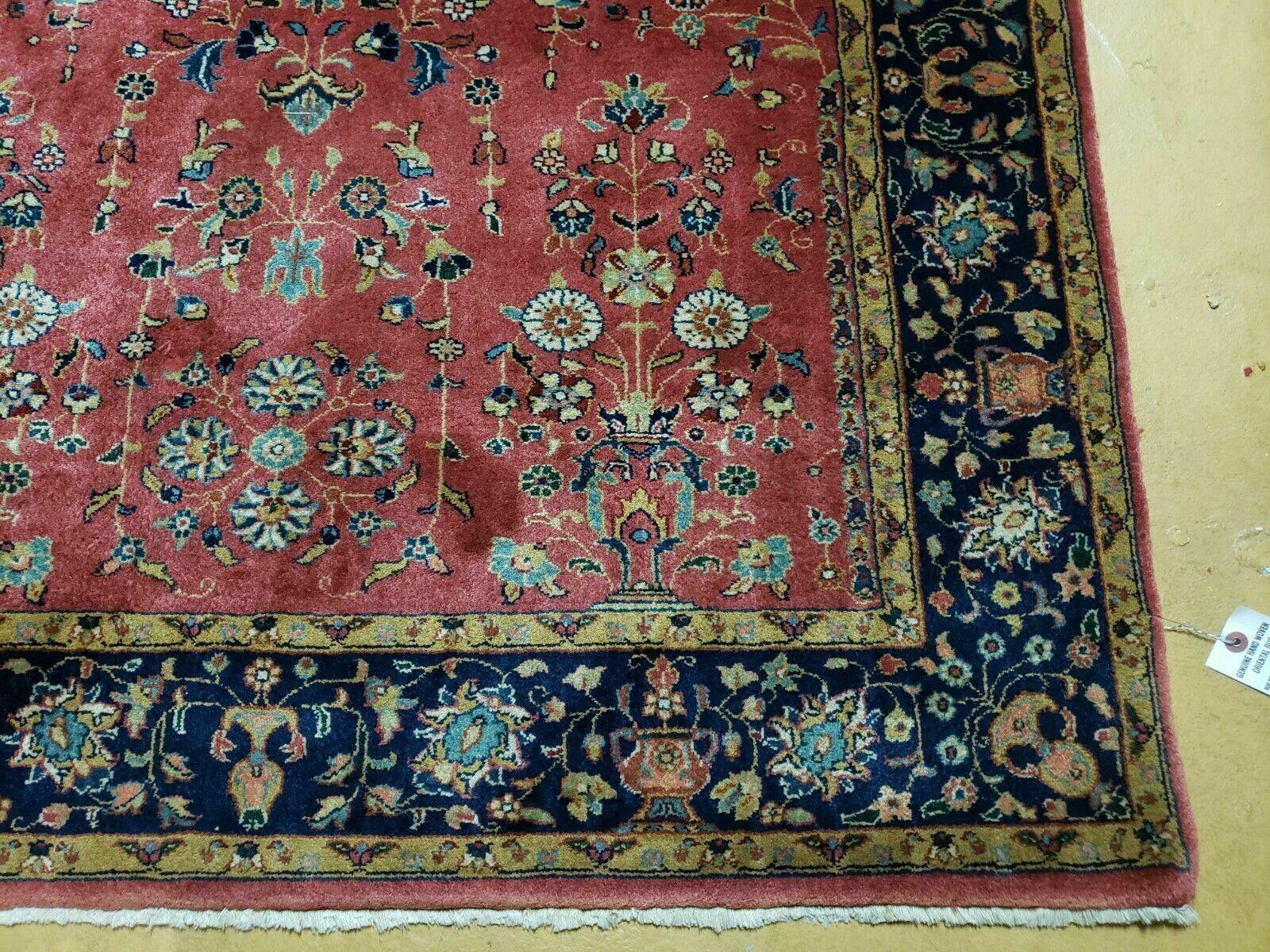 4' X 6' Fine Handmade India Agra Floral Oriental Wool Rug Carpet Beauty Red Wow - Jewel Rugs