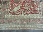 4' X 6' Antique Handmade Turkish Tree Of Life Oriental Wool Rug Birds Red - Jewel Rugs