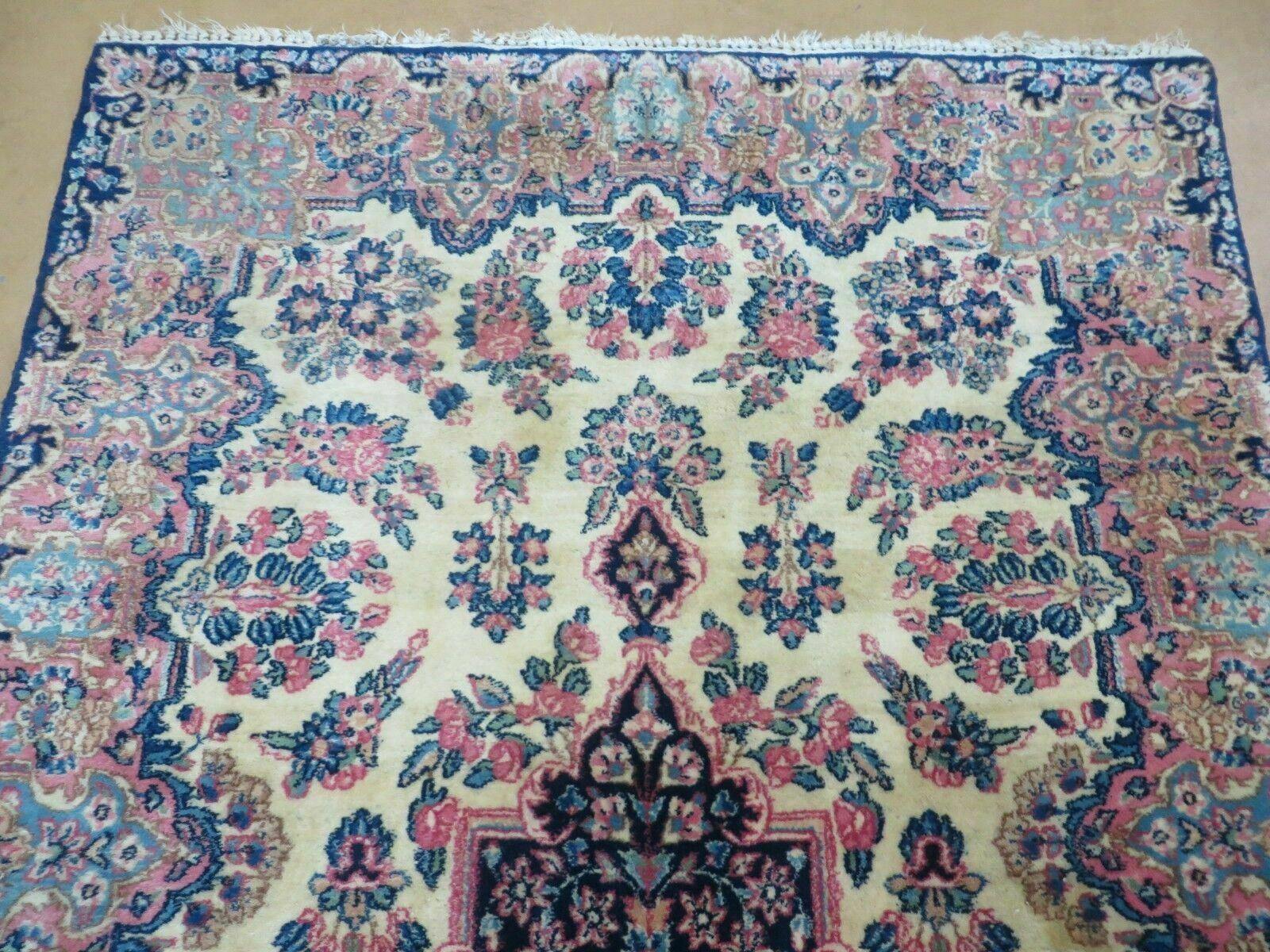 4' X 6' Antique Handmade Indian Floral Oriental Wool Rug Medallion Nice - Jewel Rugs