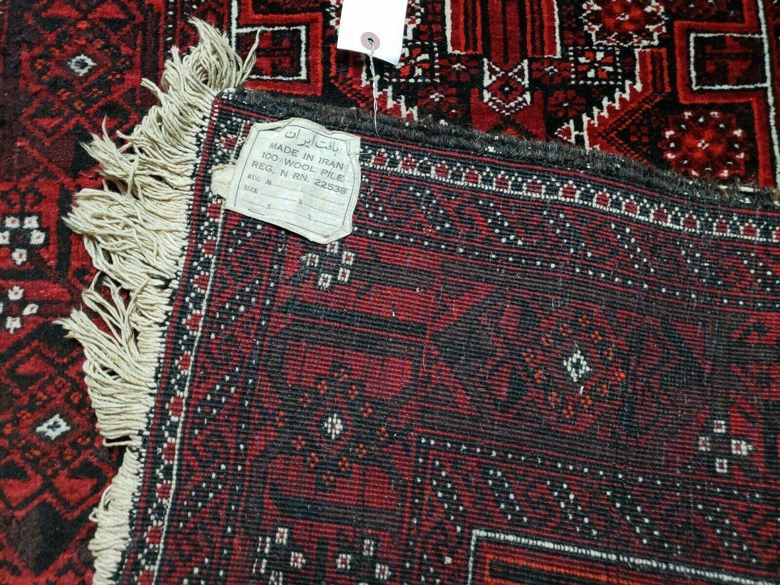 3' X 5' Vintage Handmade Turkoman Bokhara Balouch Woven Wool Rug Nice - Jewel Rugs