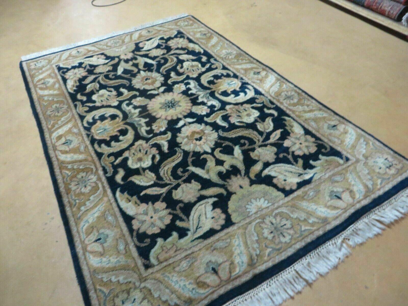 4' X 6' Handmade Indo Persian Royal Jaipur Wool Rug Carpet Nice - Jewel Rugs