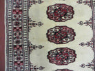 2' 7"X 7' Handmade Finely Knotted Pakistani Turkoman Bokhara Detailed Wool Rug - Jewel Rugs