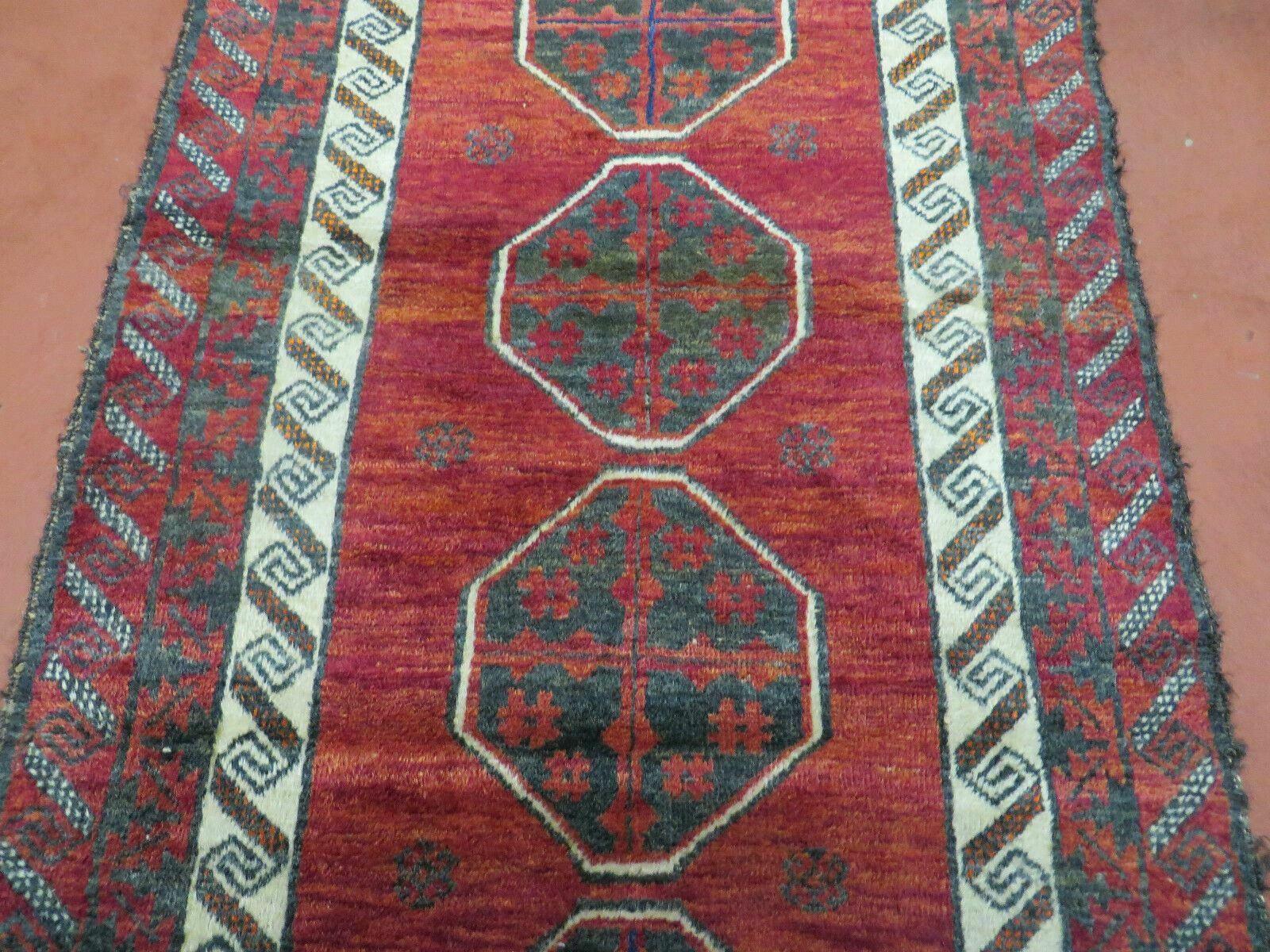 3' X 5' Vintage Handmade Afghan Balouch Wool Rug Mat Nice - Jewel Rugs