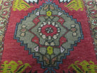 20" X 38" Antique Handmade Turkish Oushak Oshak Yastik Wool Rug Mat Turkey Nice - Jewel Rugs