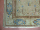 3' X 6' Vintage Handmade Chinese Art Deco Nichols Wool Rug Carpet Distressed - Jewel Rugs